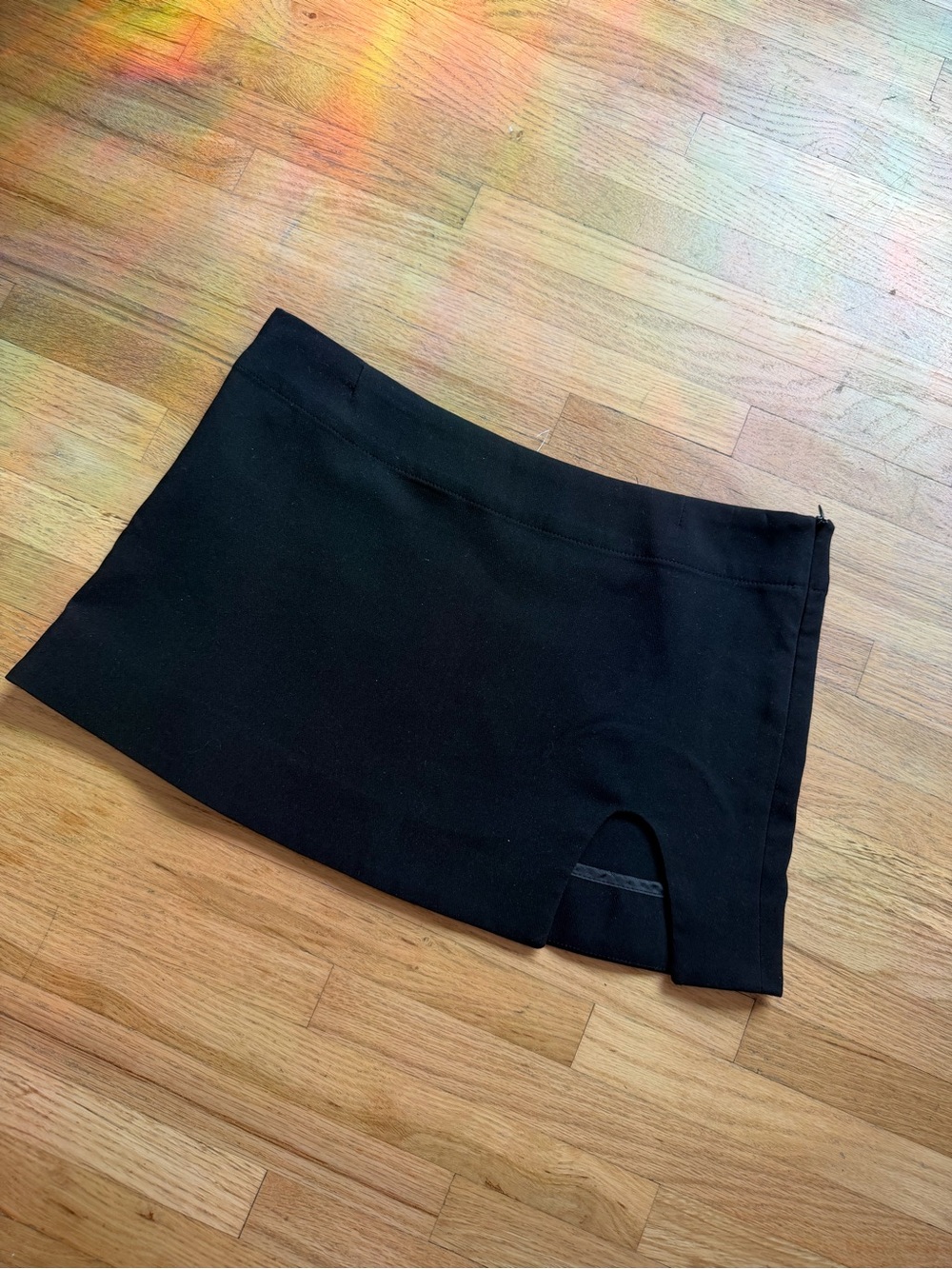 Glowny - Korean Fashion - Black Mini Skirt, size S/M